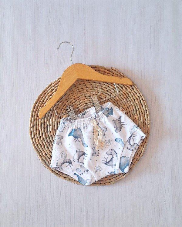 Producto - Short Pañalero Est. Digital Blanco Dino