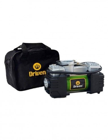 Producto - AC2160 Compresor de aire metálico 12v doble cabezal luz led