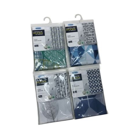 Producto - CORTINA DE BAÑO 1,8X1,8M PEVA 47567/
