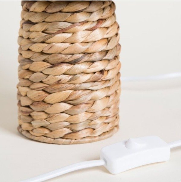 Producto - LAMPARA DE MESA  NATURAL 24X21 CM - 4