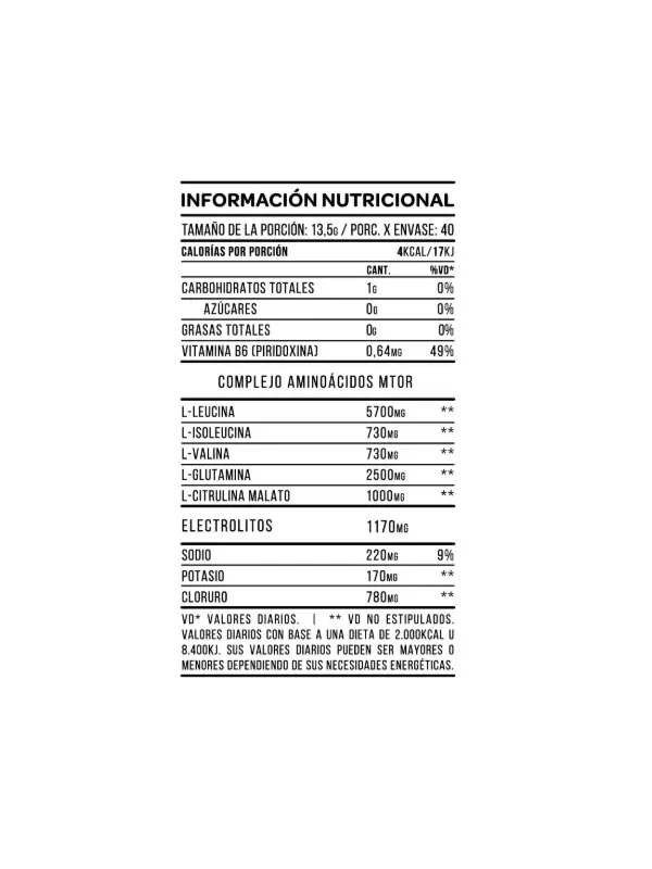 Producto - Mtor BCAA 270 Gr - 5