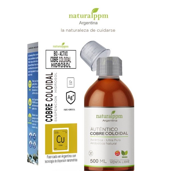 Producto - cobre coloidal autentico Extra Puro 250ml.