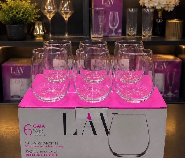 Producto - Set x6 vasos de vidrio 360ml -1361