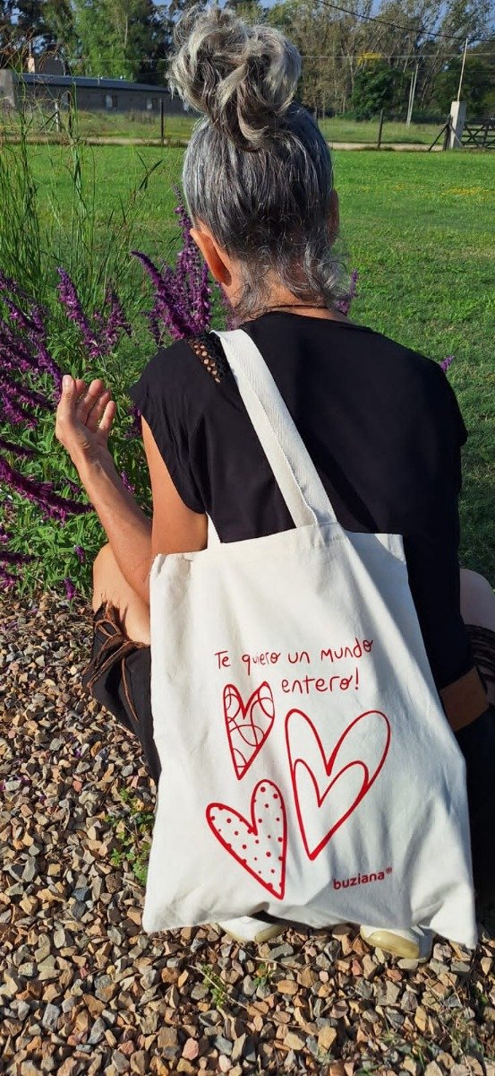 Producto - TOTEBAG DE LIENZO ECOLOGICO CORAZONES