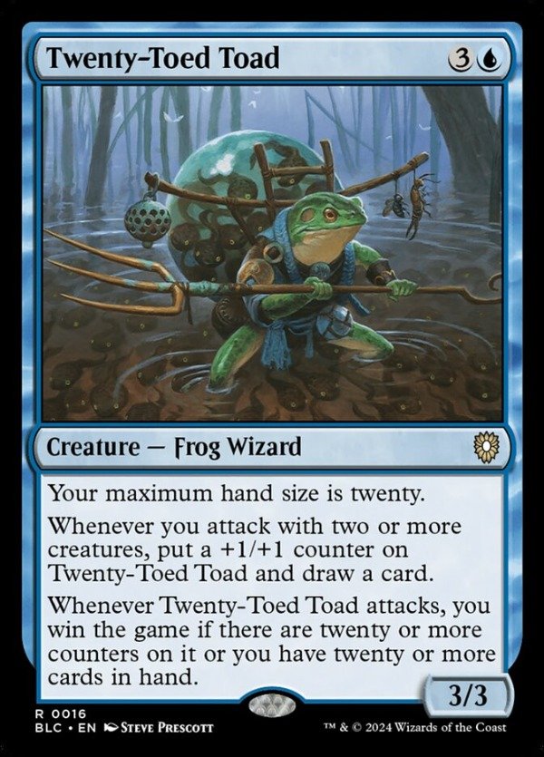 Producto - Twenty-Toed Toad  Bloomburrow Commander
