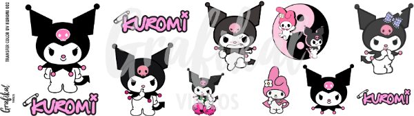 Producto - Transfer Color UV Kuromi Mix 002