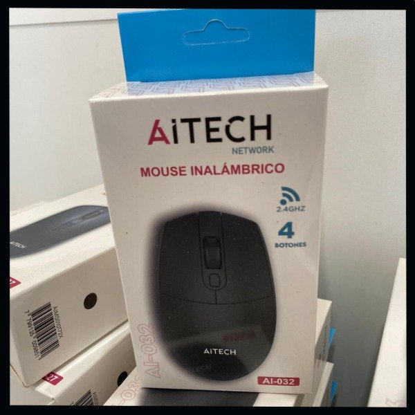 Producto - Mouse Aitech Inalambrico AI-032 4 Botones 2.4Ghz Colores Surtidos