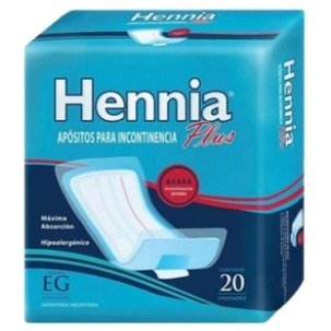 Producto - Hennia Plus Aposito Recto para Incontinencia EG20