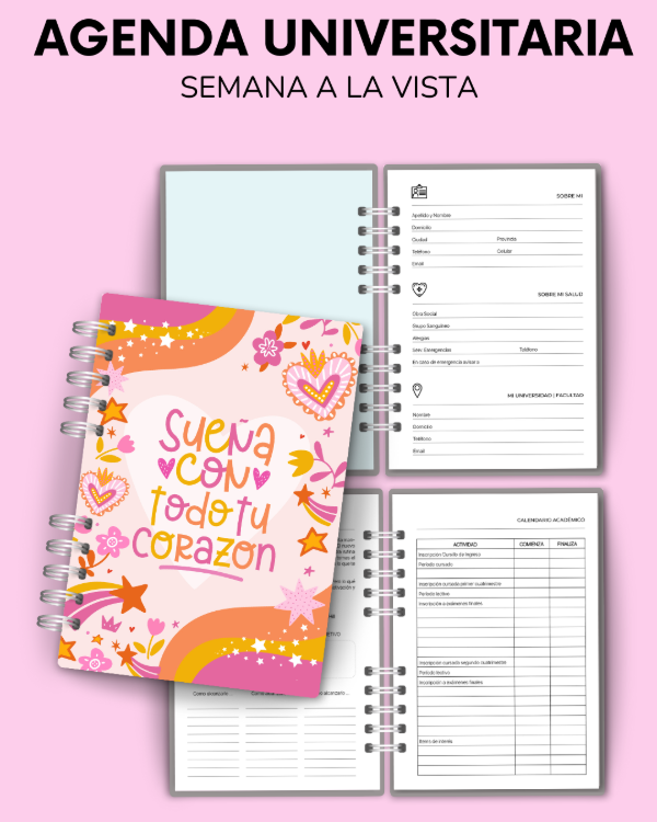 Producto - AGENDA UNIVERSITARIA - semana a la vista
