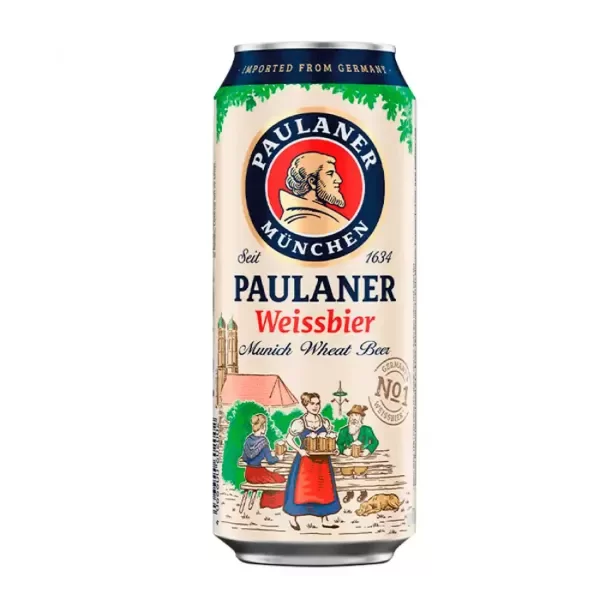 Producto - Paulaner Weissbier Lata 500 ml Cerveza Importada Alemania