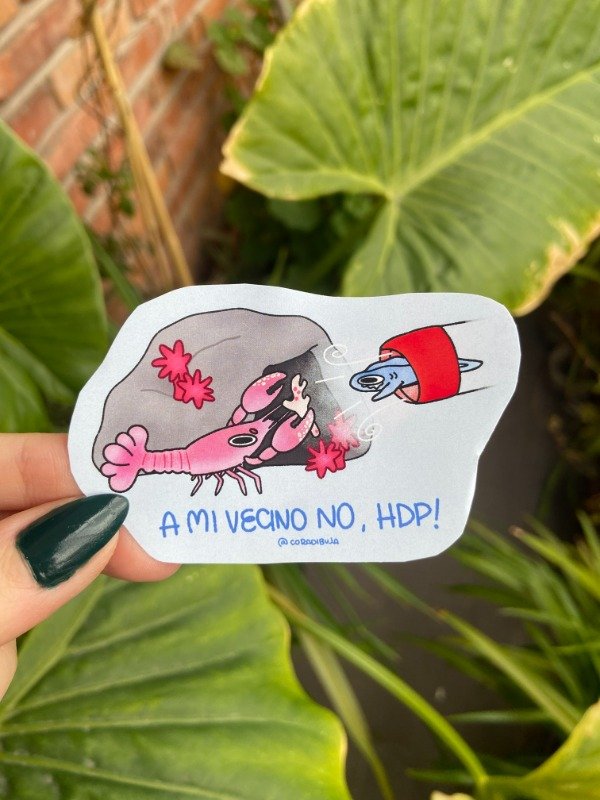 Producto - STICKER CONICET LANGOSTA ROSA