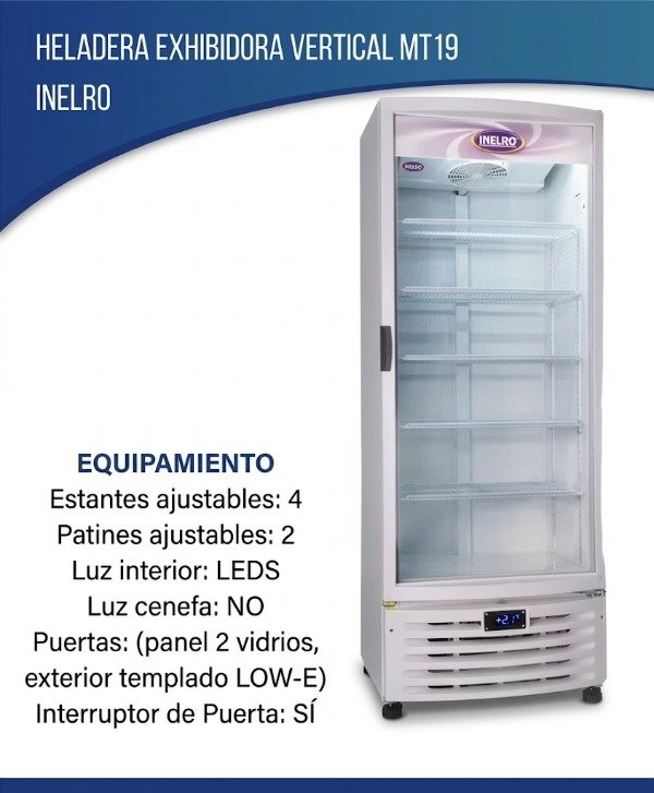 Producto - EXHIBIDORA COMERCIAL INELRO MT19 - 560 LTS