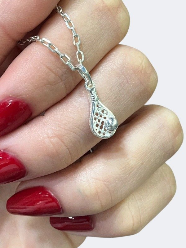 Producto - Dije Paleta de Tenis de Plata
