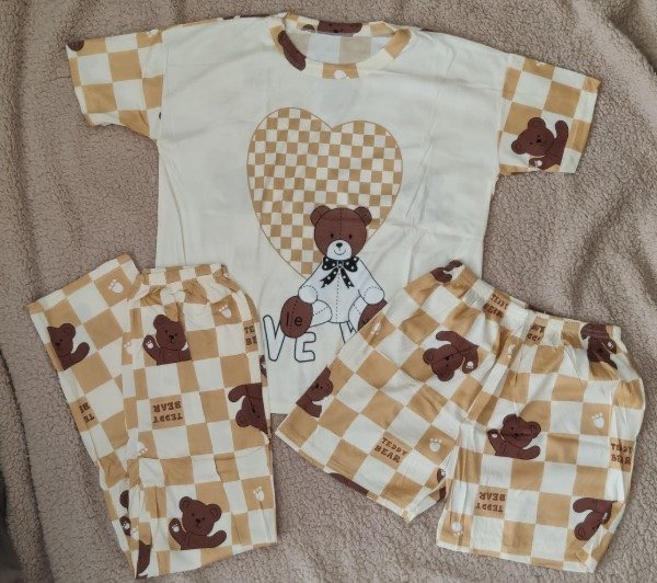 Producto - PIJAMA TEDDY BEAR IMPORTADO 3 PIEZAS
