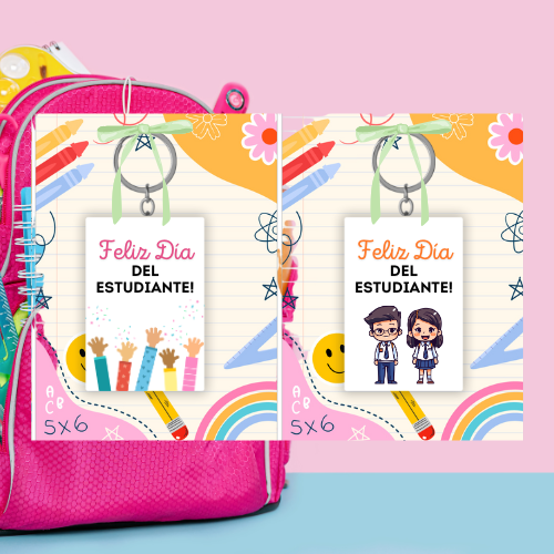 Producto - Llaveros + Tarjeta dia del estudiante
