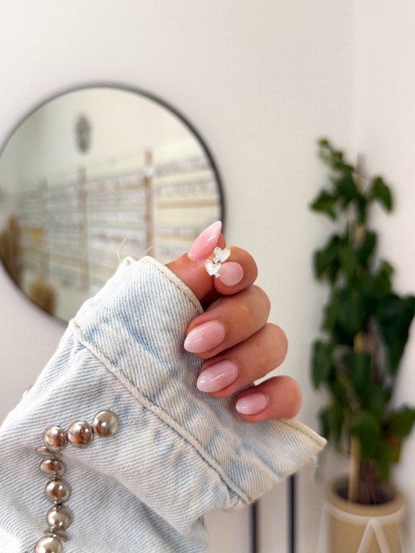 Producto - Aritos acero blanco corazón blanco con mini cúbic