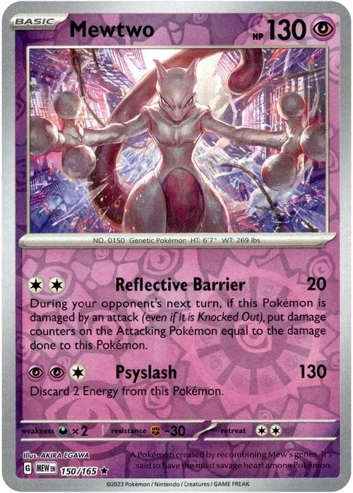 Producto - Mewtwo - 150/165 - Scarlet and Violet 151 - Reverse Holo