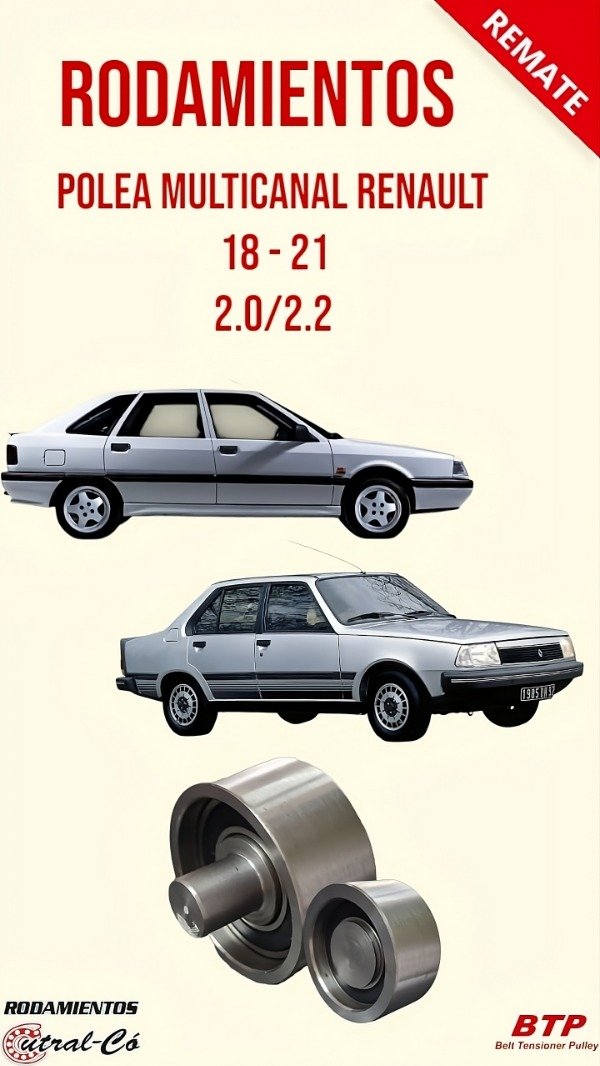Producto - POLEA MULTICANAL RENAULT  18 - 21