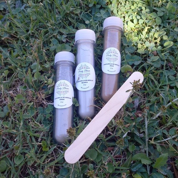 Producto - Máscara de arcilla blanca, verde y roja x30gr