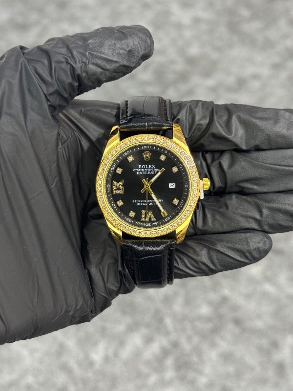 Producto - ROLEX DATEJUST CUERO ORO NEGRO (calidad A+)