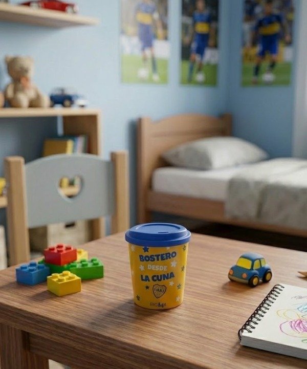 Producto - Boca Juniors Taza Vaso 400 Ml Con Pico Vertedor Infantil