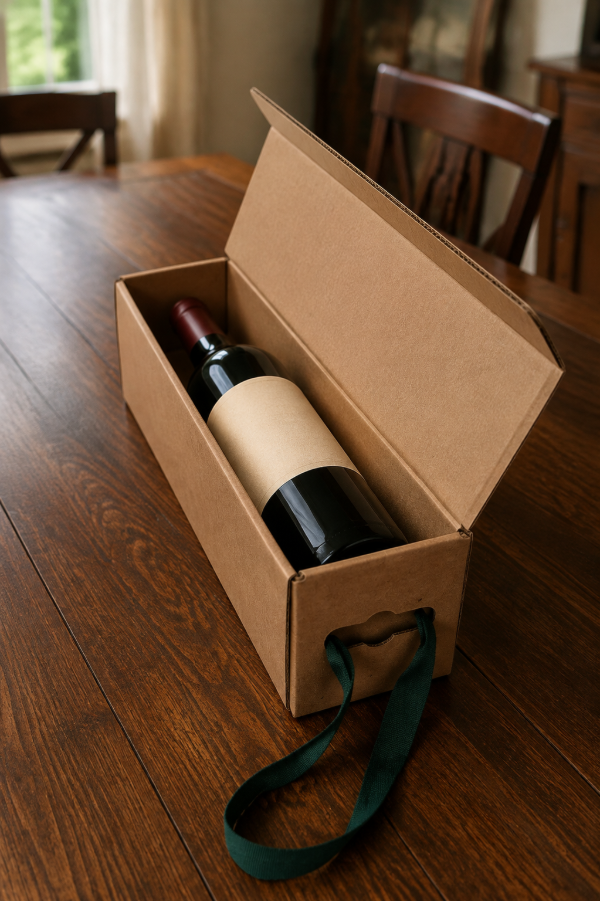 Producto - CAJA BOLSA PREMIUM -COD. CB101 medida 34x10x10 (1BOTELLA) - 1