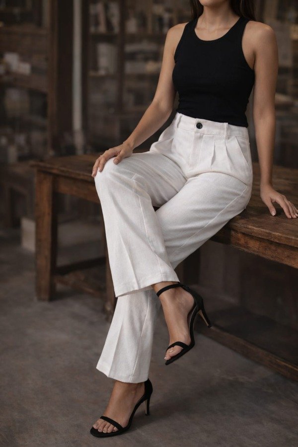 Producto - PANTALON BLANCO DE VESTIR - 0