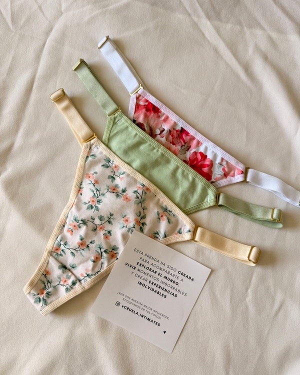 Producto - Pack x3 algodón elástico ancho verde