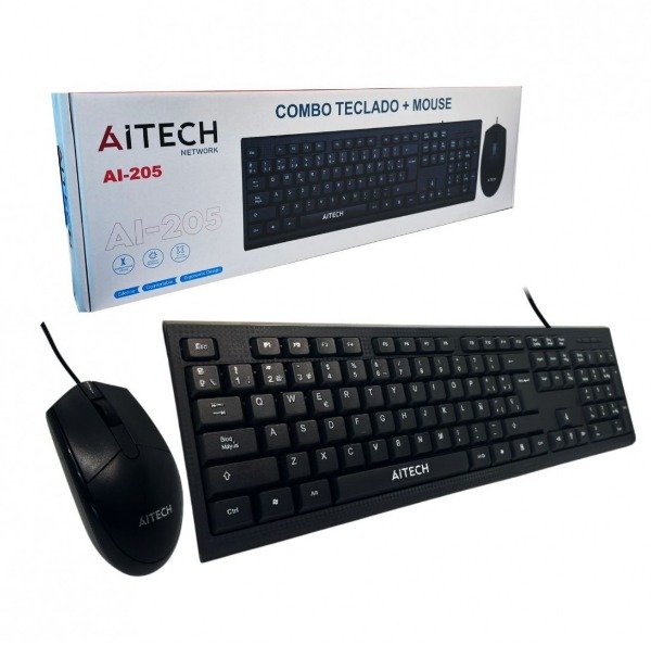 Producto - TECLADO + MOUSE ECONOMICO AITECH AI-205