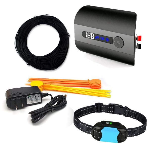 Producto - Cerco invisible para mascotas con 2 collares y 500m de cable