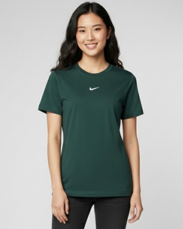 Producto - REMERA ALGODON CON ESTAMPA MUJER / Verde Nike