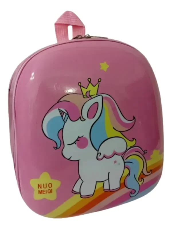 Producto - Mochila De Espalda Semirigida Unicornio 29 x 26 x 13 cm (rosa)
