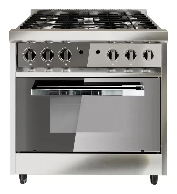 Producto - Cocina Morelli Zafira 87cm 5 Hornallas Puerta Vidrio horno Pizzero