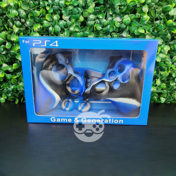 Producto - COMBO 2 EN 1 - FUNDA SILICONA + GRIPS PS4