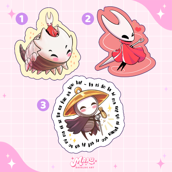 Producto - HOLLOW KNIGHT 2- Stickers