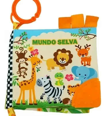 Producto - Libro de tela mundo selva con mordillo