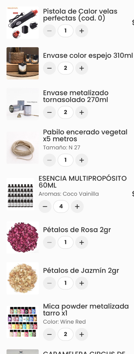 Producto - KIT ULTRA COMPLETO PARA VELAS  AROMÁTICAS - 2