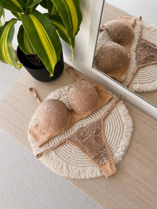 Producto - Conjunto sadie - encaje y micro