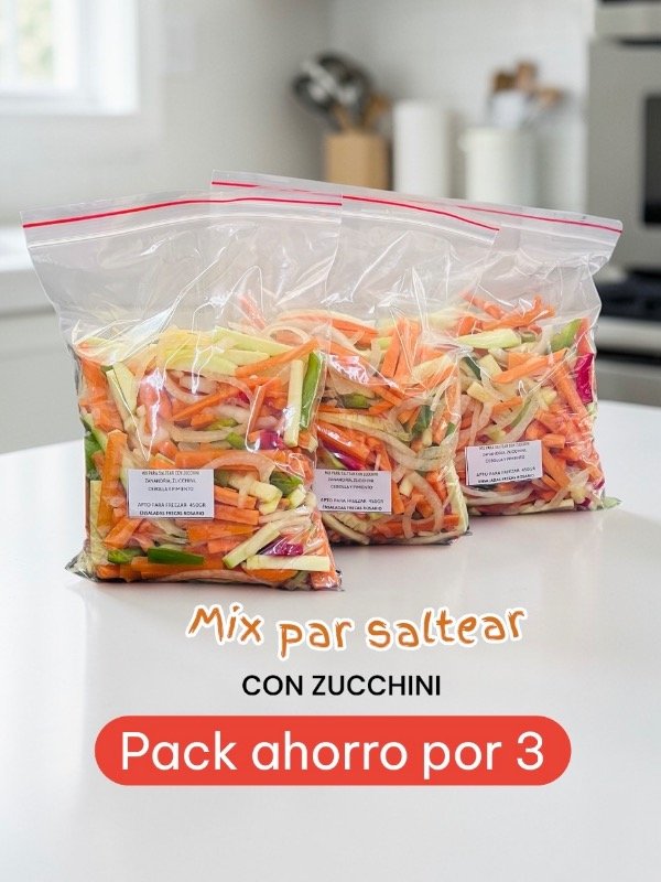 Producto - PACK AHORRO MIX PARA SALTEAR CON ZUCCHINI X 3