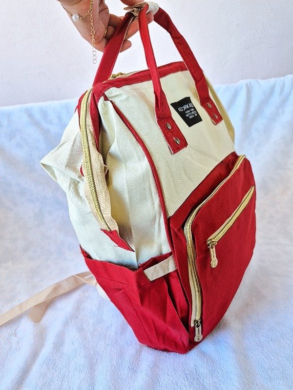 Producto - Mochila maternal DANA rojo/beige
