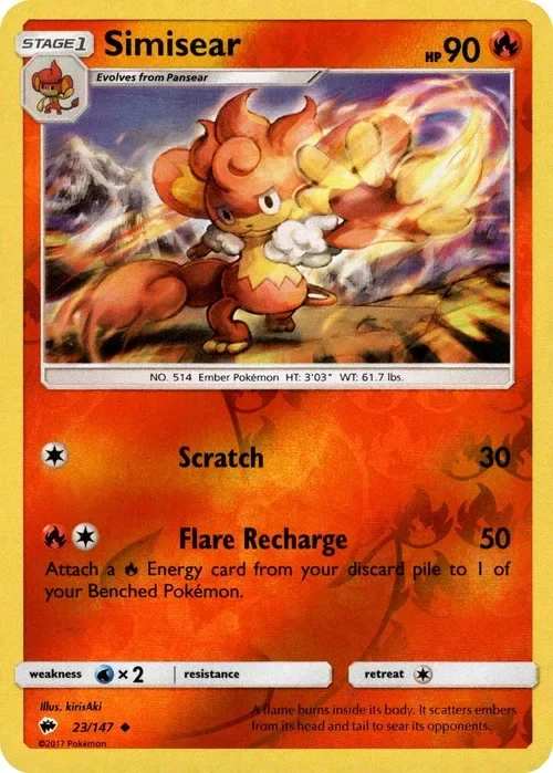 Producto - Simisear - 23/147 - Burning Shadows - Reverse Holo
