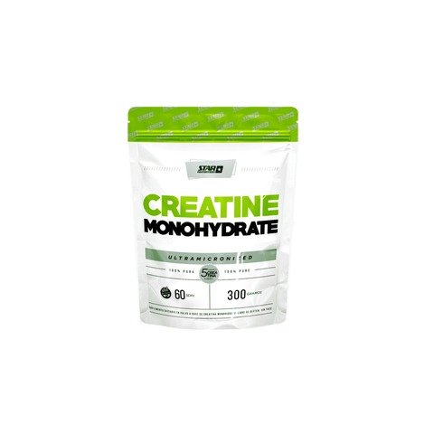 Producto - Creatina Micronizada 300 Grs / 60 Serv DOY PACK Star Nutrition Sin Tacc