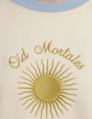 Producto - Buzo Argentina Oíd Mortales Natural con Celeste - 1