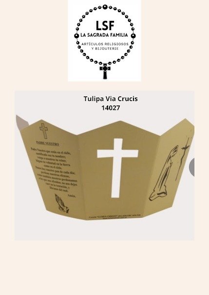 Producto - Tulipa Via Crucis de cartón