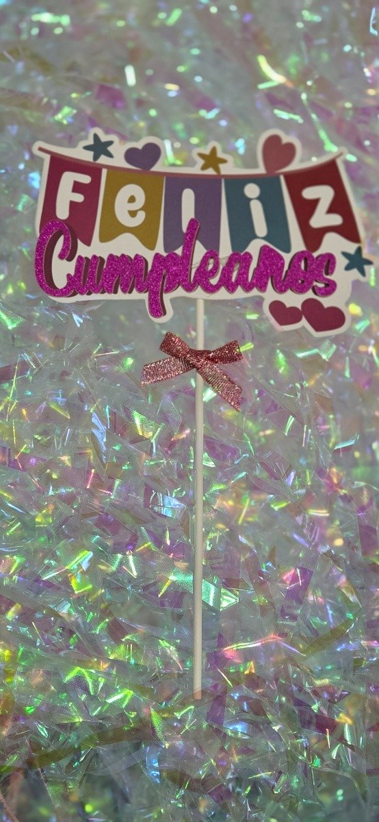 Producto - Topper Feliz cumpleaños