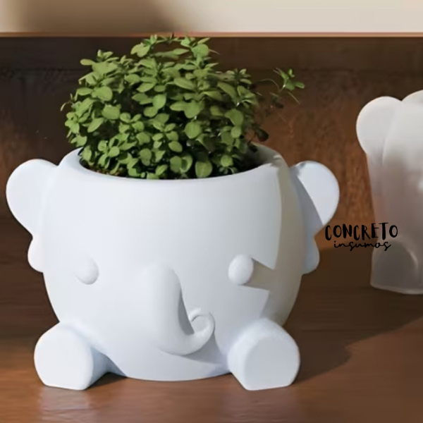 Producto - MOLDE DE SILICONA MACETA ELEFANTE