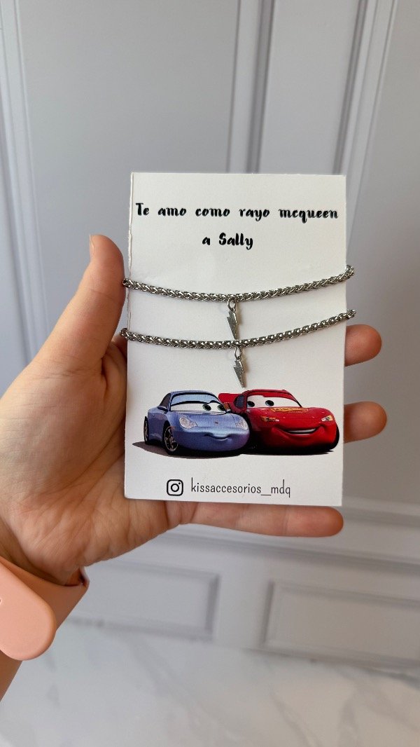 Producto - Pulseras cars y sally Acero quirúrgico