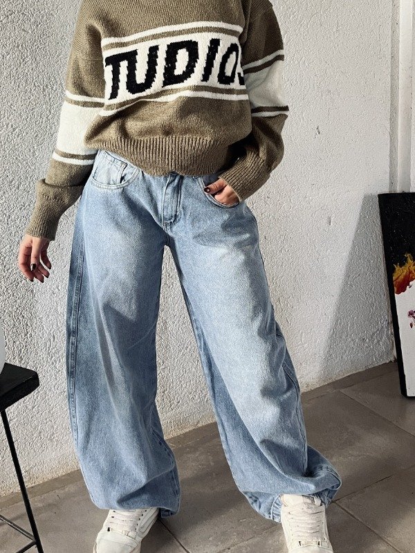 Producto - JEANS BAGGY AZUL CLARO