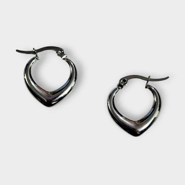 Producto - Aros Medio Rombo Acero Blanco