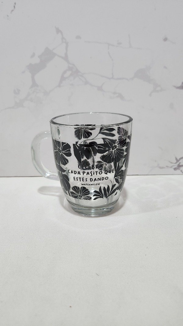 Producto - Taza de Vidrio cada pasito watermelon